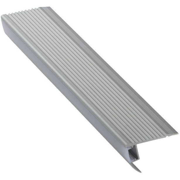 LED-porraslista Euroshrink 310A, alumiini, 45mm x 2.5m, mattahopea