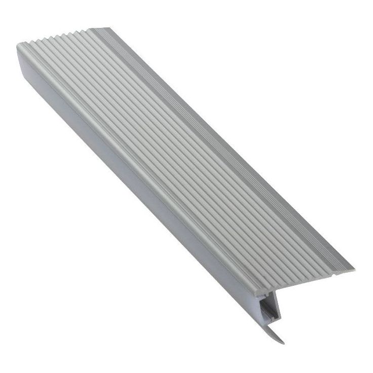 LED-porraslistan päätypala Euroshrink F-310A, alumiini, mattahopea