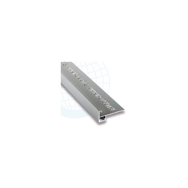 LED-porraslistan ulkokulmapala Euroshrink E-305A, alumiini, mattahopea