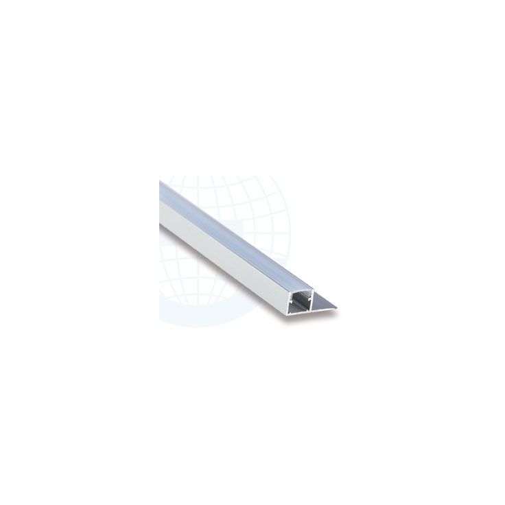LED-boordilistan ulkokulmapala Euroshrink E-302A, alumiini, mattahopea