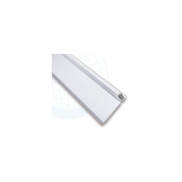 LED-jalkalistan ulkokulmapala Euroshrink E-320A, alumiini, 80mm, mattahopea