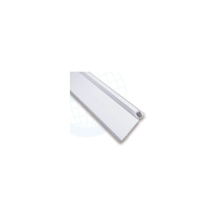 LED-jalkalistan ulkokulmapala Euroshrink E-320A, alumiini, 80mm, mattahopea