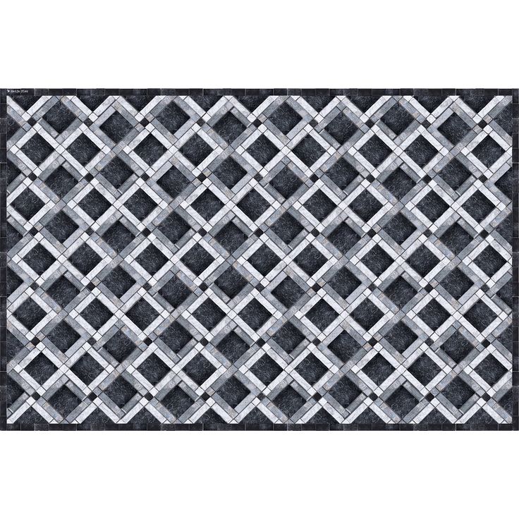 Pöytätabletti Beija Flor Marble Mosaic-1, 33x50cm, musta/valkoinen