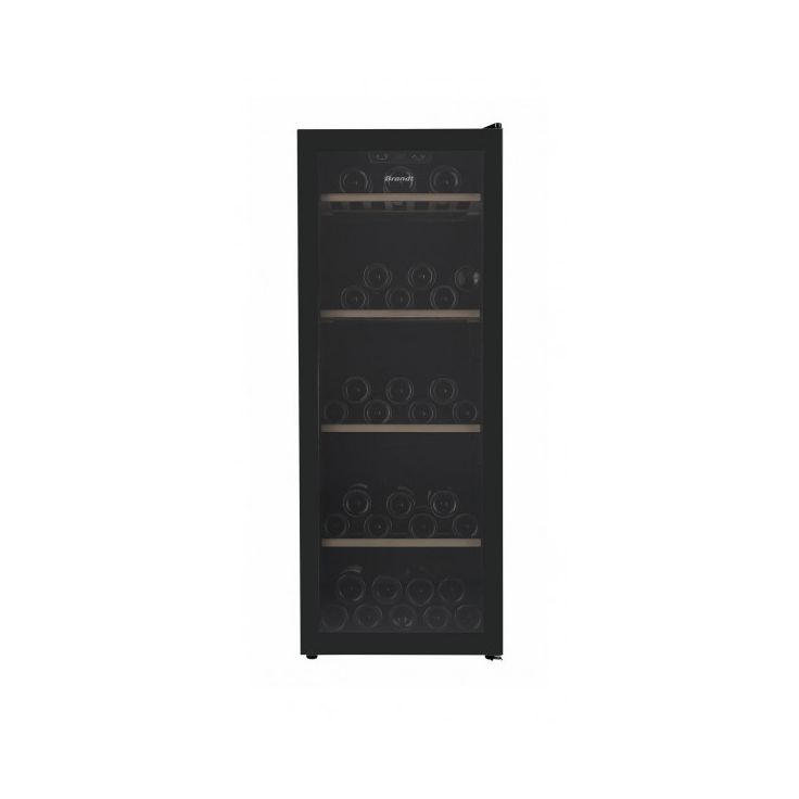 Viinikaappi Brandt BFW105GB, 48cm, 1 lämpötila-alue, vapaasti seisova, musta