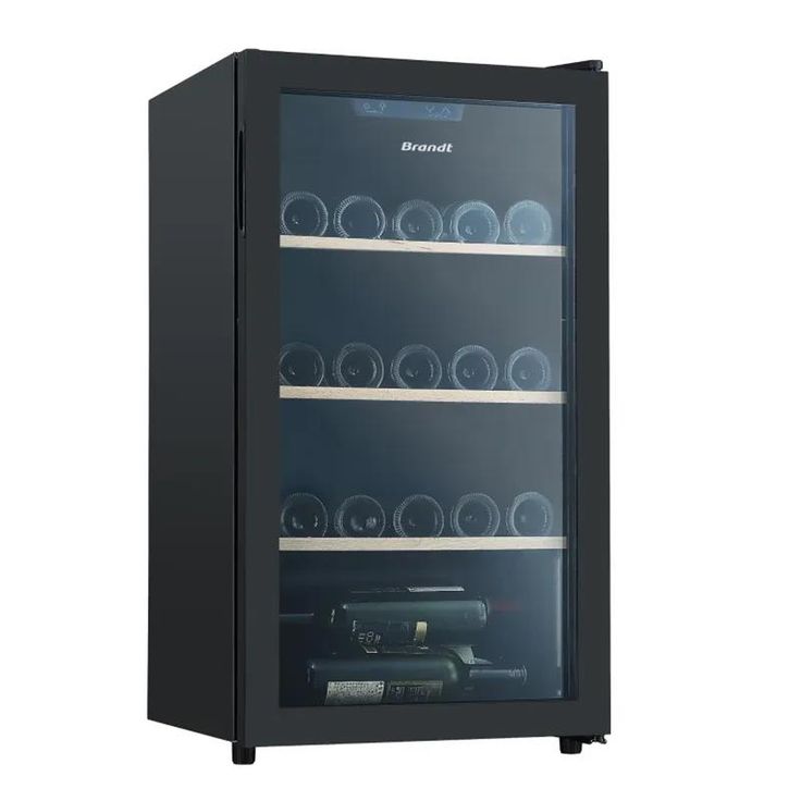 Viinikaappi Brandt BFW31FB, 51.2cm, 1 lämpötila-alue, vapaasti seisova, musta