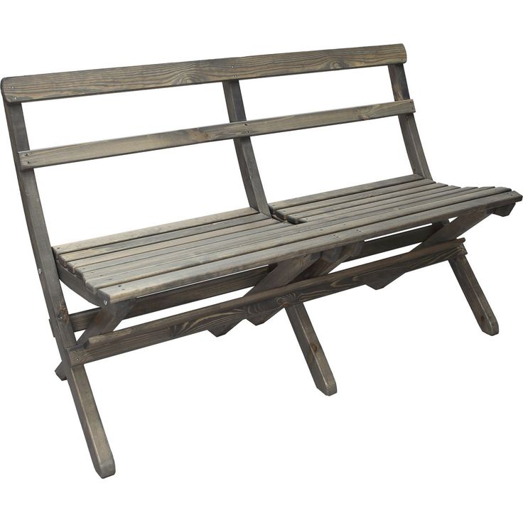 Taitettava puutarhasohva Baltic Garden Knohult 130cm harmaa