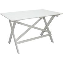 Puutarhapöytä Baltic Garden Knohult 125cm valkoinen