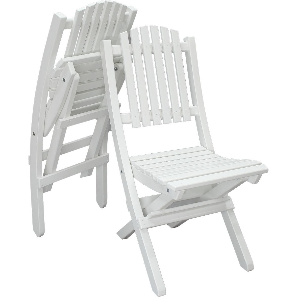 Taitettava tuoli Baltic Garden Visby 2kpl valkoinen
