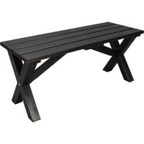 Puutarhapenkki Baltic Garden Scottsdale 100cm musta