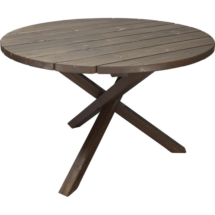 Puutarhapöytä Baltic Garden Scottsdale Ø112cm ruskea