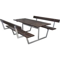 Piknik-pöytäryhmä Baltic Garden Rustik, selkänojalla