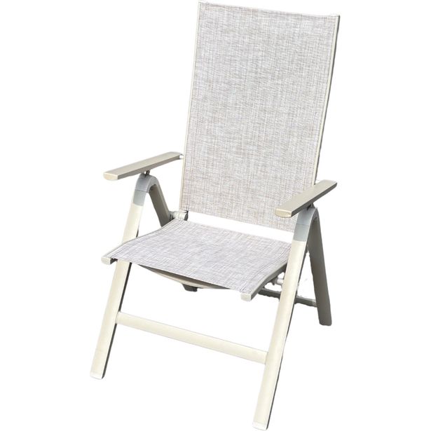 Taitettava 0jatuoli Baltic Garden Palermo, vaalea