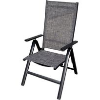 Taitettava nojatuoli Baltic Garden Palermo, musta