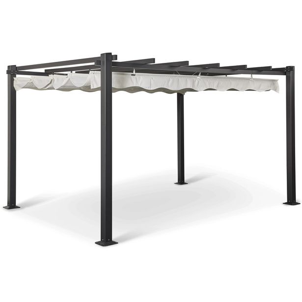 Pergola Baltic Garden Sunset, 3 x 4 m, harmaa