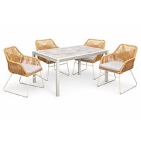 Ruokailuryhmä Baltic Garden Palermo pöytä, 200 cm, 4 kplSeville-nojatuolia