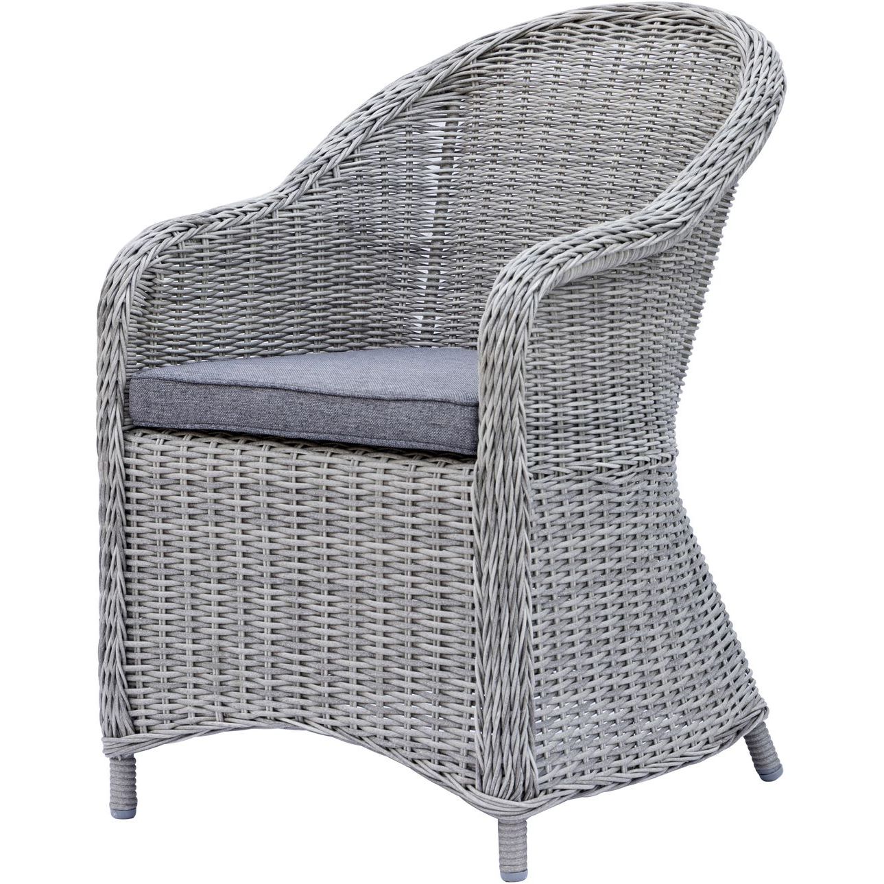 Tuoli Baltic Garden Daisy, 2kpl, harmaa polyrottinki