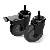 Pyöräsarja Big Green Egg Caster Kit, sis. 2 pyörää
