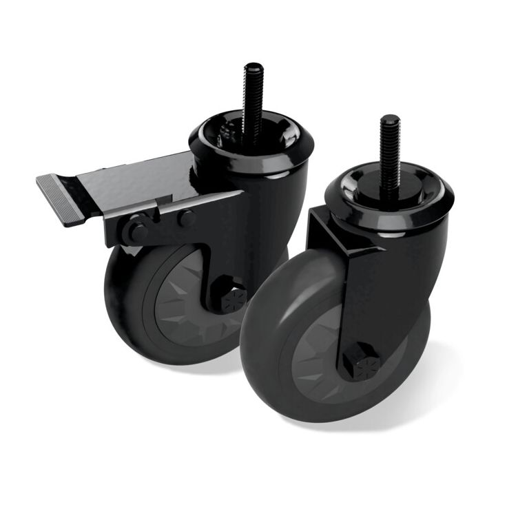 Pyöräsarja Big Green Egg Caster Kit, sis. 2 pyörää