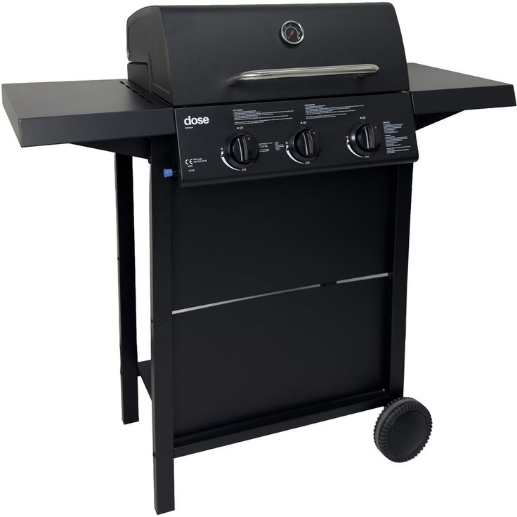 Kaasugrilli Dose Barbeque 10139, 3 poltinta, musta