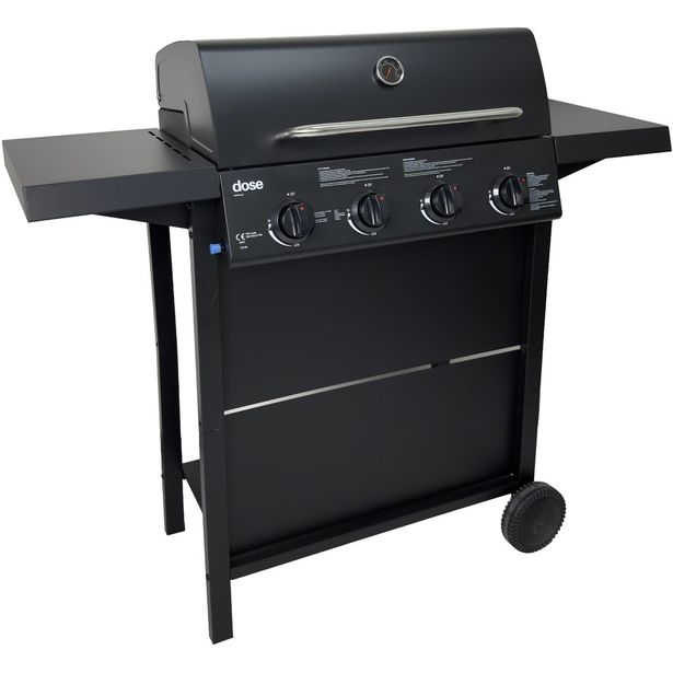 Kaasugrilli Dose Barbeque 10140, 4 poltinta, musta