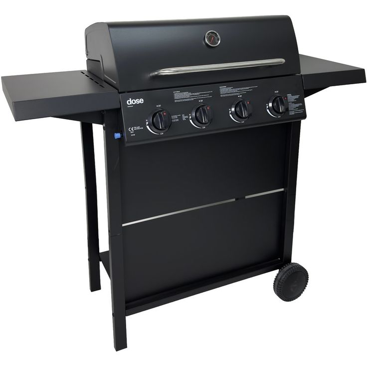 Kaasugrilli Dose Barbeque 10140, 4 poltinta, musta