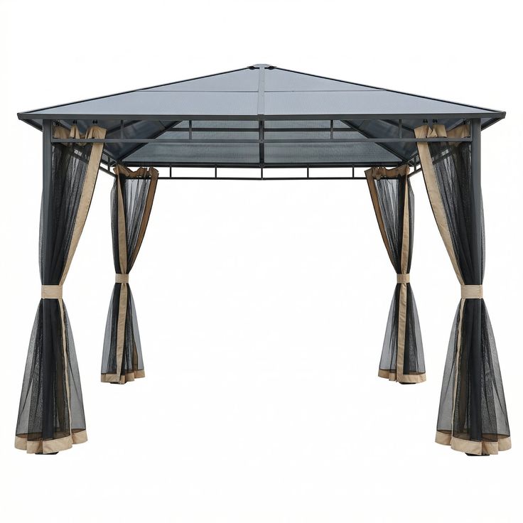 Paviljonki Mag-Pro Garden, 300x300 cm polykarbonaattikatto 6 mm antrasiitti