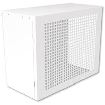 Suojakotelo ilmalämpöpumpulle Arctic Design, 110×55×90 cm valkoinen
