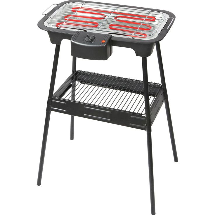 Sähkögrilli Easy Cooking 2000W jaloilla musta