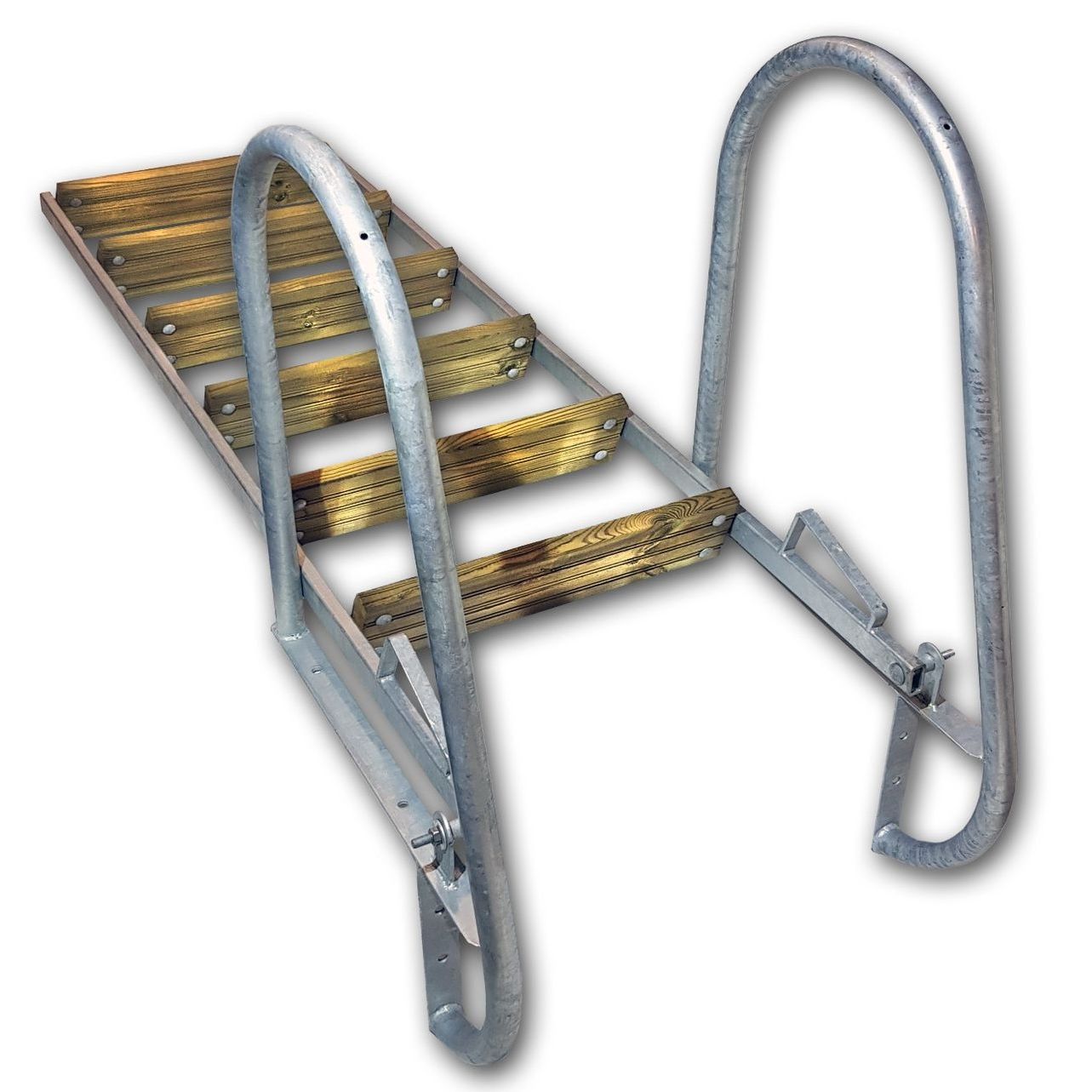 Laituritikkaat Arctic Marine, taittuvat, kuumasinkitty teräs, 6 askelmaa