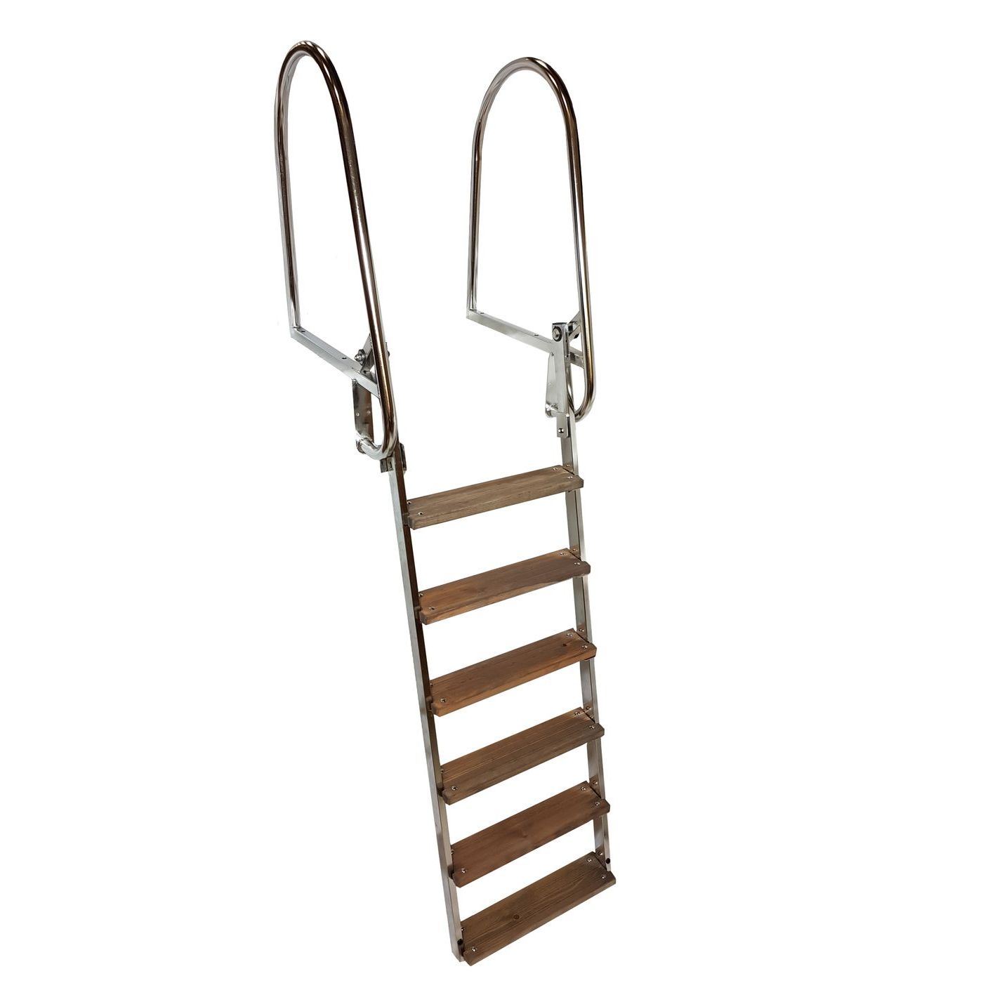 Laituritikkaat Arctic Marine, taittuvat, ruostumaton teräs AISI304, 6 askelmaa