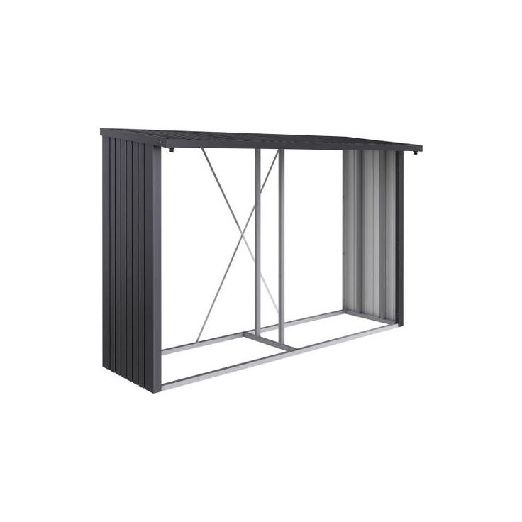 Jätekatos Lux Tupla pulpettikatto, 600l tai 2x240l astialle, ruskea