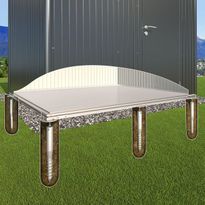 Perustus puutarhavajaan Biohort HighLine H6 SmartBase Plus alumiini