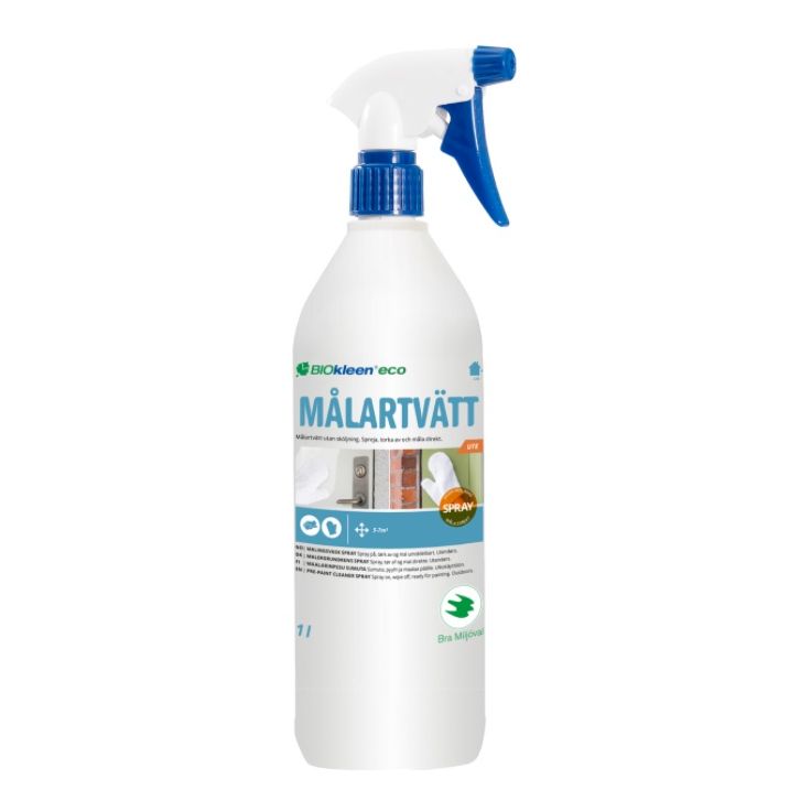 Maalarinpesu Biokleen Eco, ulkotiloihin, 1l, sumutepullo