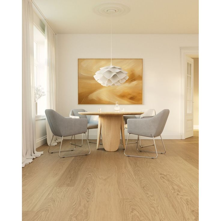 Kovetettu puulattia Bjelin Benarp Tammi Nature 3.0 Natural XL, mattalakattu