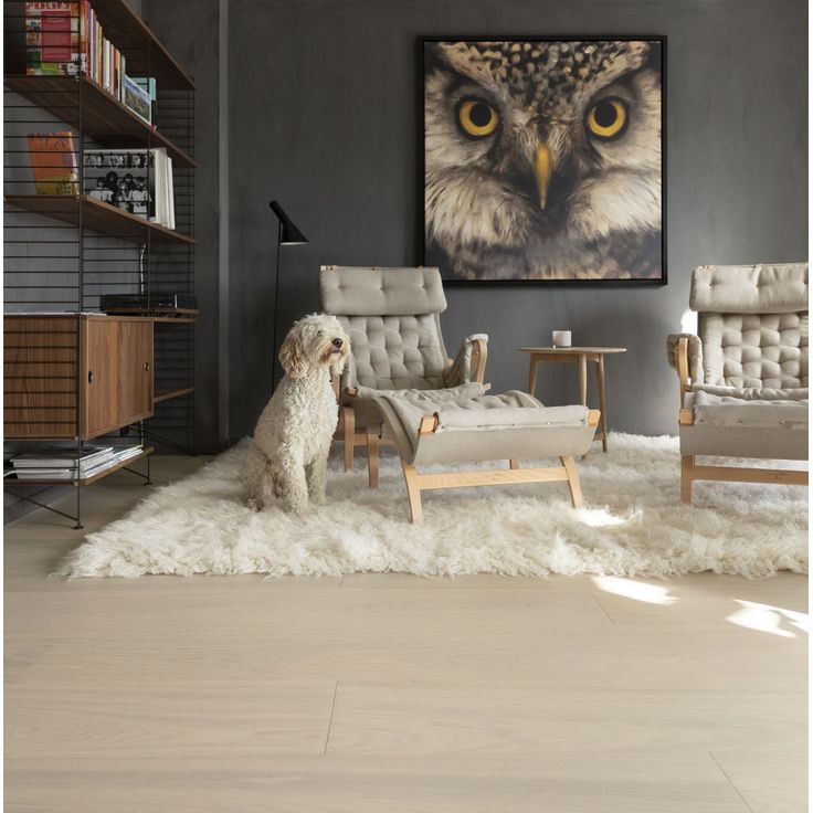 Kovetettu puulattia Bjelin Ringhult Tammi Nature 3.0 Powder White XL, mattalakattu