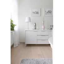 Kovetettu puulattia Bjelin Tammi Vistorp 3.0 Powder White, mattalakattu, eri kokoja