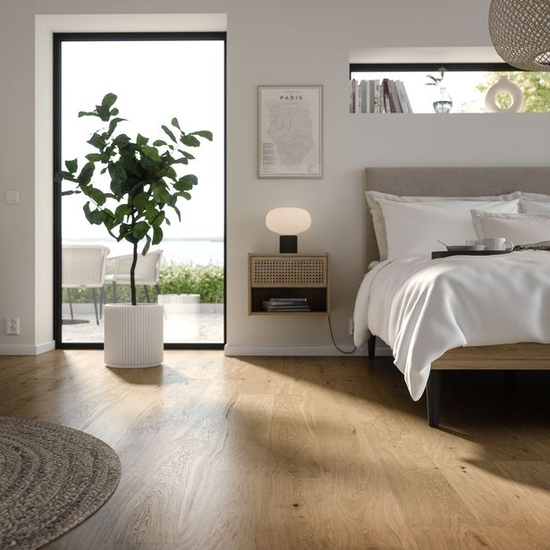 Kovetettu puulattia Bjelin Tammi Skogen 3.0 Natural, mattalakattu