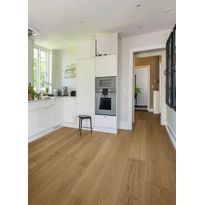 Kovetettu puulattia Bjelin Tammi Tullstorp 3.0 Terra Brown XXL, harjattu, mattalakattu - 346006