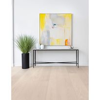 Kovetettu puulattia Bjelin Saarni Gullarp 3.0 Powder White, mattalakattu, eri kokoja