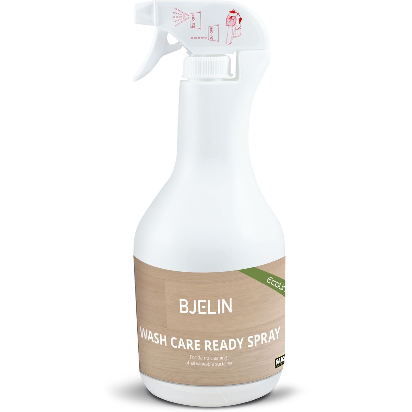Puhdistusaine Bjelin Ecoline Wash Care Spray, käyttövalmis suihke, 1l
