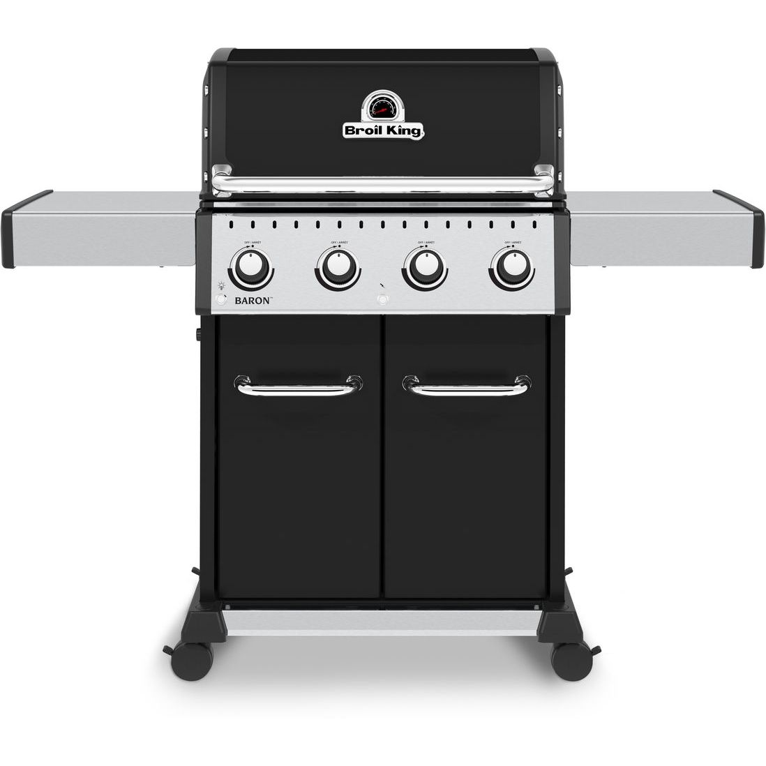 Kaasugrilli Broil King Baron 420, 4 poltinta, taittuvat sivutasot