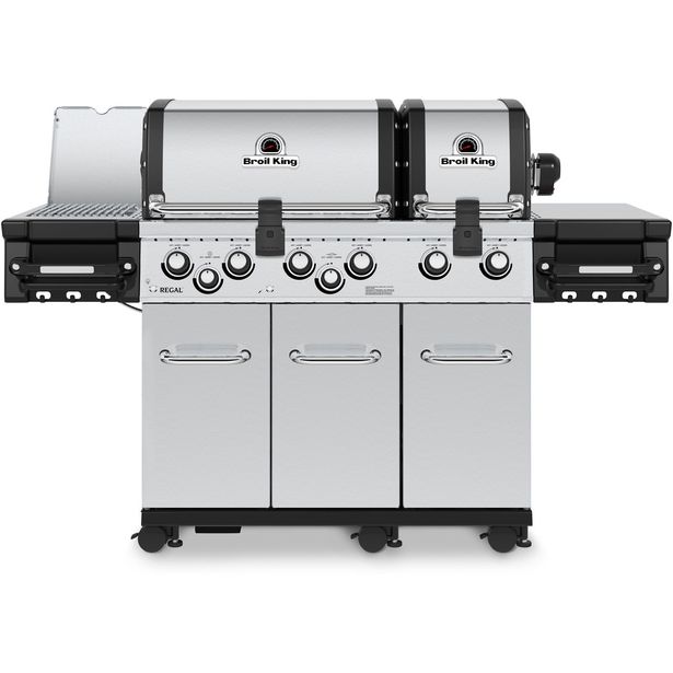 Kaasugrilli Broil King Regal S 690 IR, 6 poltinta, sivukeitin infrapunalla, varraspaahdin