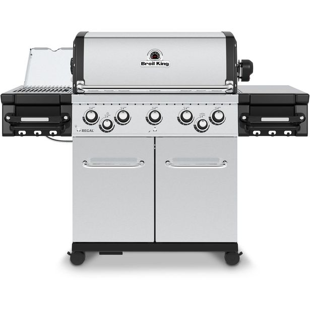 Kaasugrilli Broil King Regal S 590 IR, 5 poltinta, sivukeitin infrapunalla, varraspaahdin