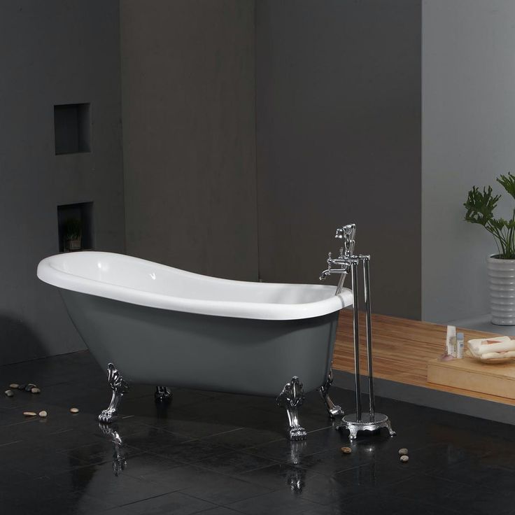 Tassuamme Bathlife Ideal, 1530x670mm, harmaa