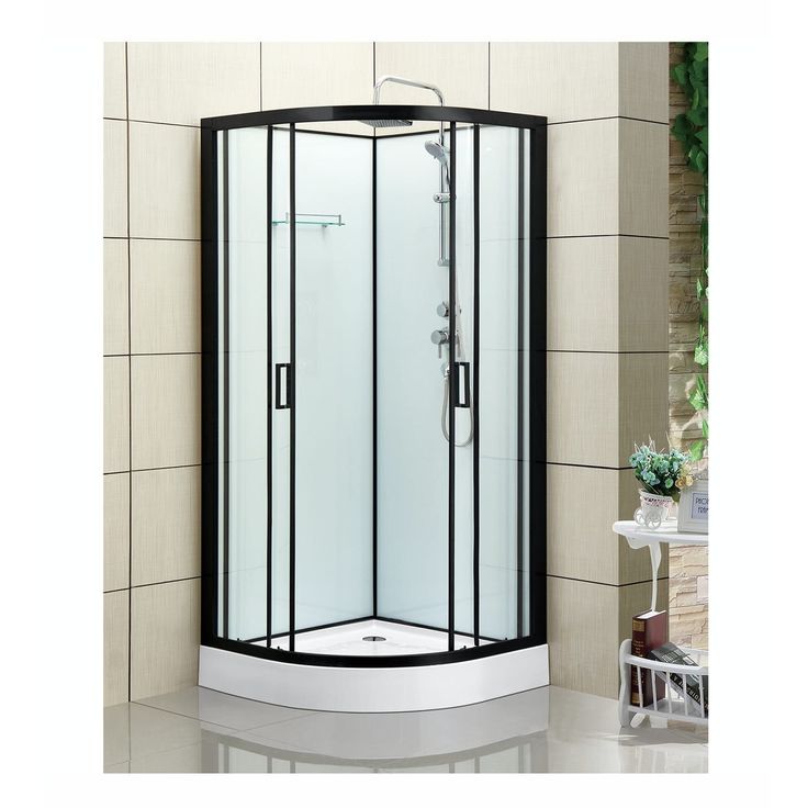 Suihkukaappi Bathlife Kyffe, 800x800mm, musta