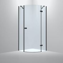 Suihkunurkka Bathlife Diskret, 1000x1000mm, oikea, musta