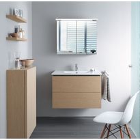 Peilikaappi LED-valaisimella Bathlife Glänsa, 800mm, valkoinen
