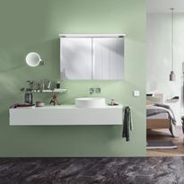 Peilikaappi LED-valaisimella Bathlife Glänsa, 1000mm, valkoinen