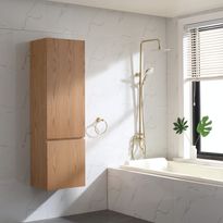 Korkea kaappi Bahtlife Lättsam, 1500x450mm, tammi, Verkkokaupan poistotuote