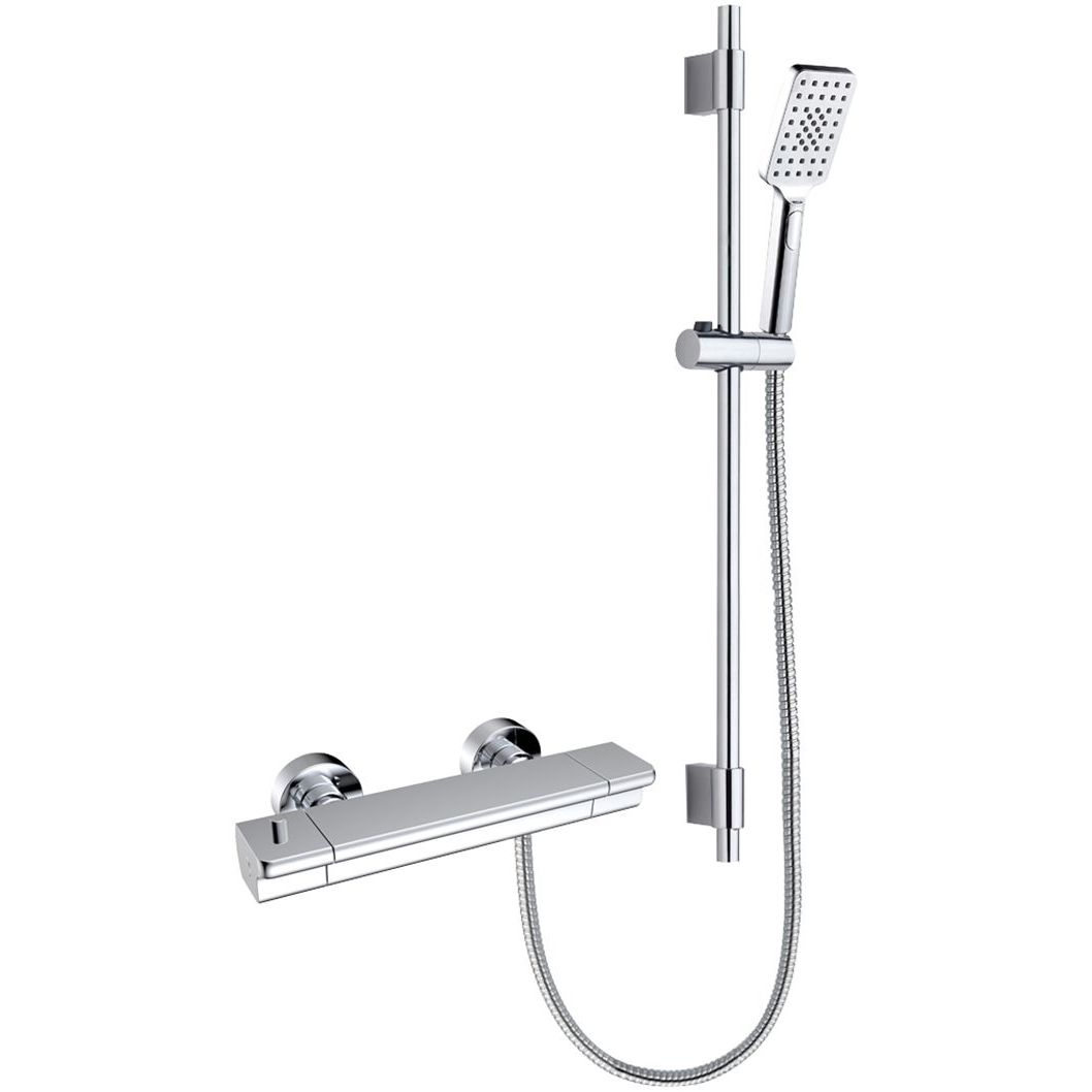 Suihkusetti Bathlife Skur, termostaattihanalla, hierova suihku, kromi